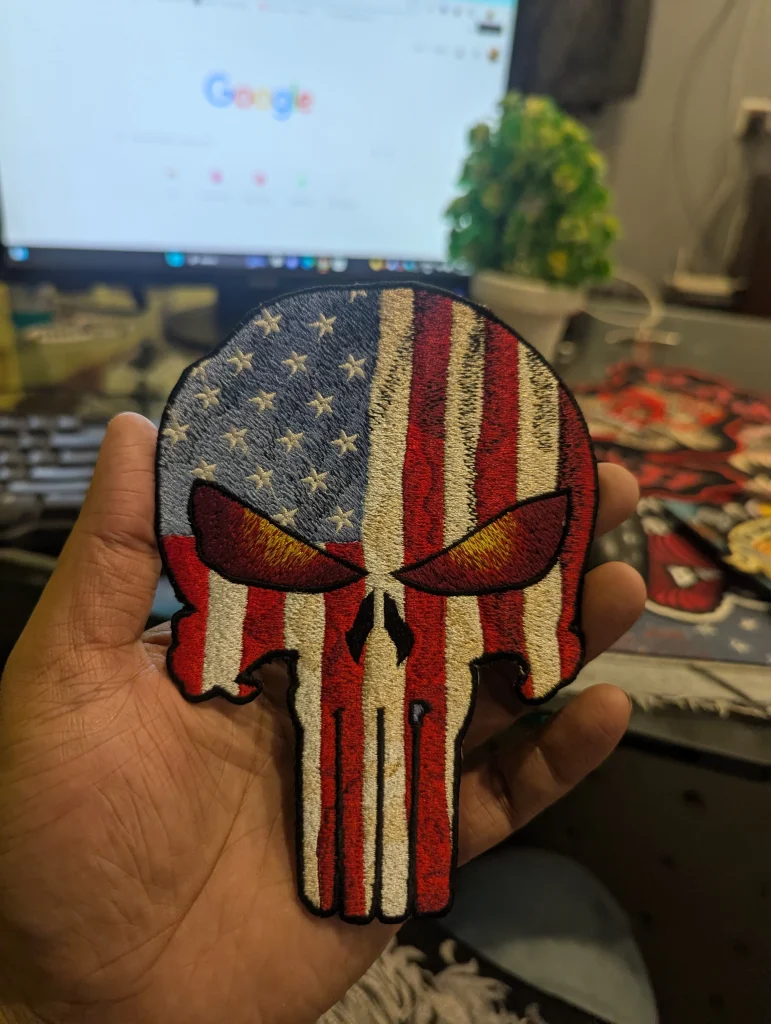 Leather patch custom trucker hat with engraved logo Neon Digitzing